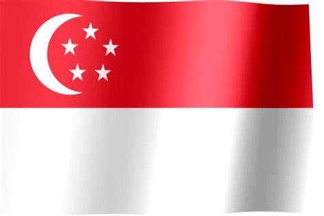 singapore flag waving gif